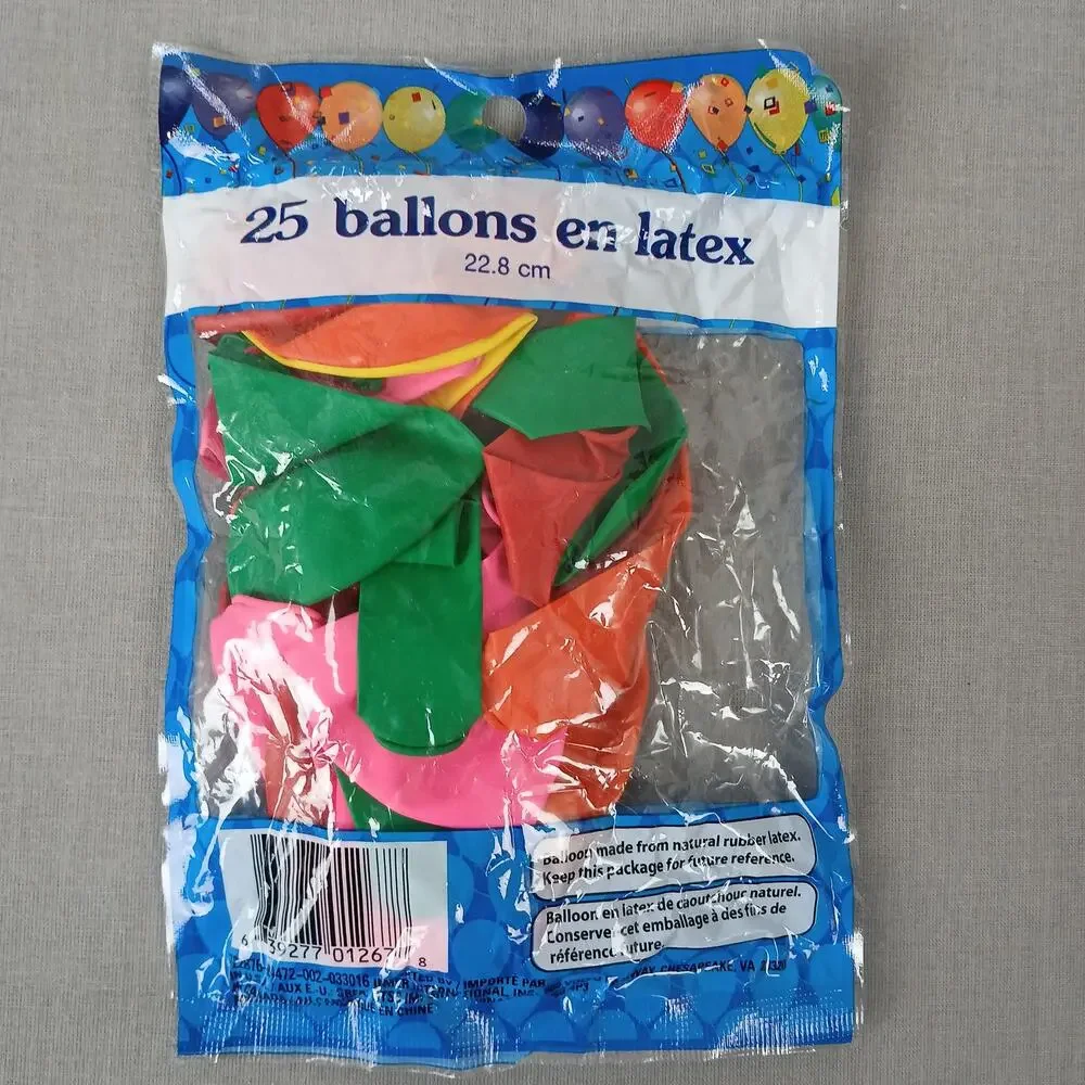 81 latex balloons multicolor new old stock 9
